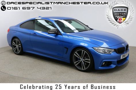 2016 BLUE BMW 4 SERIES Coupe 2.0 420I XDRIVE M SPORT 2d AUTO 181 BHP full service history – £17940.00 Web: https://www.dacemotorgroup.co.uk/used-bmw-4 series-stockport-cheshire-2260851 🌟 48451 MILES 🌟 BLUE 🌟 1998 CC 🌟 PETROL 🔥 Finished in stunning Estoril Blue Metallic with Black Leather Seats, 19″ Alloy Wheels, Privacy Glass, Parking Sensors, Xenon Headlights and Full BMW Service History. Sat Nav, Heated Seats, Harman/Kardon Sound System, Bluetoot Bmw 4 Series Gran Coupe, Blue Bmw, Dab Radio, Bmw 4 Series, Harman Kardon, Bmw 4, Privacy Glass, Sat Nav, Sport Seats