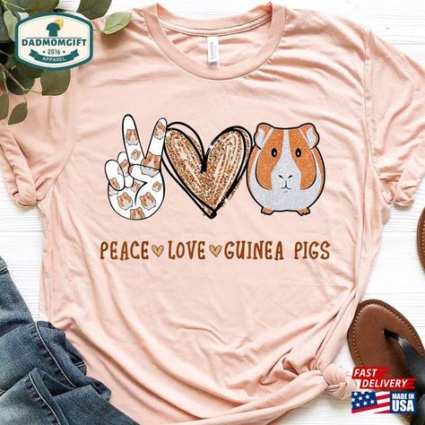 Pig Shirt, Pig Shirts, Pet Lover, Guinea Pigs, Peace Love, Pigs, Peace And Love, Shirt Shop, Animal Lover