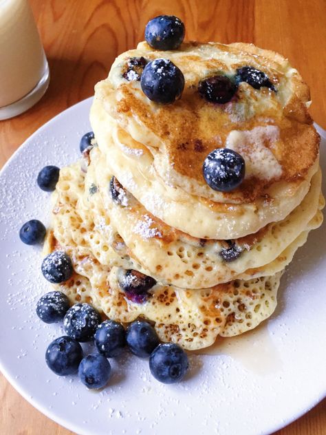 Fluffy Blueberry Pancakes, Blueberry Pancakes Recipe, Low Histamine, Blueberry Pancakes, Breakfast Pancakes, Gf Recipes, Gluten Free Breakfasts, Pancakes And Waffles, Breakfast Treats