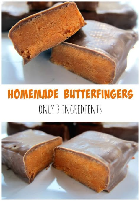 Homemade Butterfingers - only 3 ingredients!! Candy corn, peanut butter and chocolate. You will be blown away with these homemade candies! They taste just like the real thing!!! #butterfingers #candy #candyrecipe #dessert Homemade Butterfingers, Melted Candy, Football Friday, Leftover Candy, 8x8 Pan, Peanut Butter And Chocolate, Candy Recipes Homemade, Homemade Candy, Candy Fudge