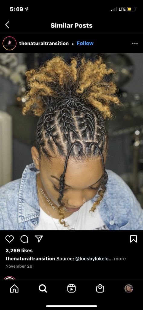 Locs Braided Into Bun, Rubber Band Loc Hairstyles, Easy Styles For Short Locs, Short Dread Styles Updo, Updo Starter Loc Styles, Diamond Part Loc Styles, Dreads Styles For Women Black Short, Quick Short Loc Styles For Women, Up Down Loc Styles