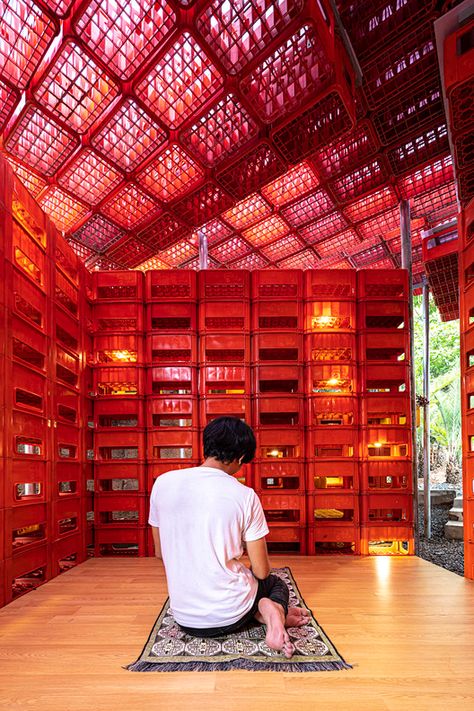 Milk Crate Furniture, Recycle Interior, Thesis Ideas, Office Loft, Form Architecture, Industrial Cafe, Plastic Crates, City Planning, Model House Plan