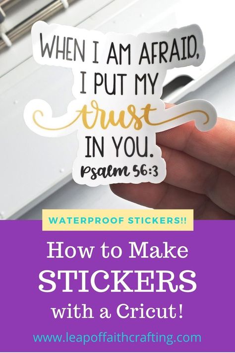 Waterproof Stickers Cricut, Make Stickers With Cricut, Stickers With Cricut, How To Make Planner, Cricut Help, Cricut Print And Cut, Make Stickers, Sticker Printer, How To Make Stickers