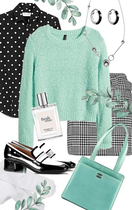 Mint Sweater Outfit Winter, Mint Green Jacket Outfit Winter, Mint Green Bag Outfit, Mint Bag Outfit, Mint Cardigan Outfit, Green Skirt Winter, Mint Green Sweater Outfit, Mint Sweater Outfit, Mint Green Outfit Ideas