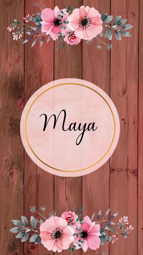 Maya Maya Name Wallpaper, Maya Tattoo Name, Maya Wallpaper, Maya Girl, Maya Name, Luna Maya, Girl Cartoon Characters, Whatsapp Dp Images, Name Wallpaper