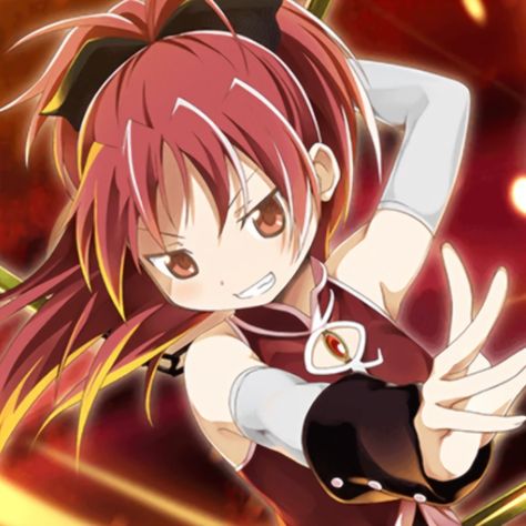 ♡ source ｜Madoka Magica｜Kyoko Sakura ♡ Kyoko Icon Madoka, Modoka Magica Kyoko, Kyoko Sakura Pfp, Madoka Kyoko, Sakura Madoka Magica, Cute Red Pfp, Madoka Widget, Kyoko Madoka Magica, Kyoko Sakura Icon