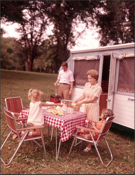 1967 family time | Flickr - Photo Sharing!  1950sunlimited Mother Three Daughters, 1960s Family, Setting Table, Vintage Housewife, 밈 유머, Camping Photography, Festival Camping, Camping Table, Vintage Camping