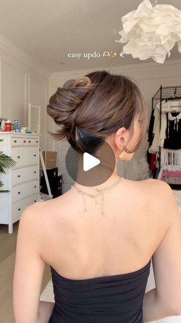 Kerina Wang on Instagram: "great for wedding / graduation season! 🫶🏻✨🕊️ easy updo hair tutorial" Asian Hair Updo, Easy Wedding Updo, Easy Updo Hair, Updo Hair Tutorial, Simple Wedding Updo, Kerina Wang, Updo Easy, Easy Updo, Easy Wedding