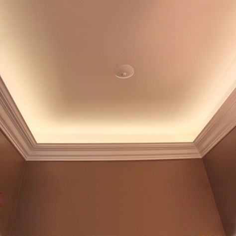 Balcony Composting, Cove Lighting Ceiling, Bedroom Ceilings, Ceiling Crown Molding, Lights Interior, False Ceiling Living Room, Led Lighting Bedroom, Cove Lighting, Led Tape