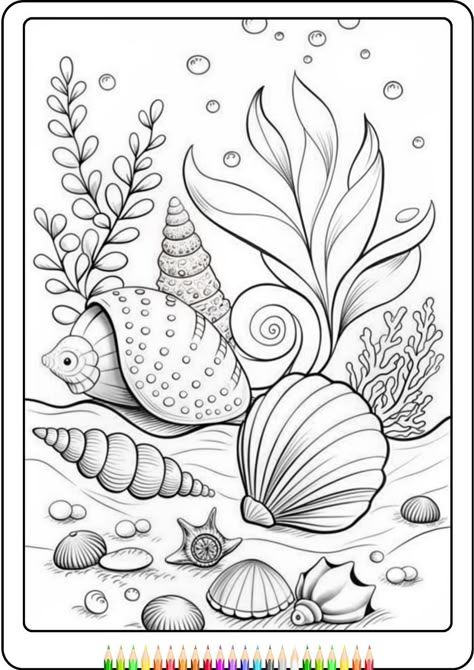 coloring sheet bundle Available.#coloringfun #coloringpages #coloringtime #coloringtherapy #coloringaddict Under The Sea Sketch, Water Coloring Pages, Under Water Drawing, Mandala For Kids, Ocean Sketch, Under The Sea Drawings, Sea Drawings, Mandala Coloring Pages For Adults, Fish Collage