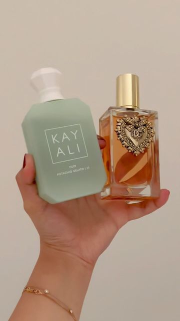 Petra on Instagram: "So I found out that Yum by @kayali can enhance any perfume when layered with it. As I mentioned in a previous post, I wasn’t too impressed by Devotion by D&G. I can say that adding Yum definitely took it to the next level. ❤️" Kayali Perfume Combo, Kayali Perfume Layering, Kayali Perfume, Perfume Layering, Perfume Storage, Top Perfumes, Perfume Reviews, Smell Goods, Best Perfume