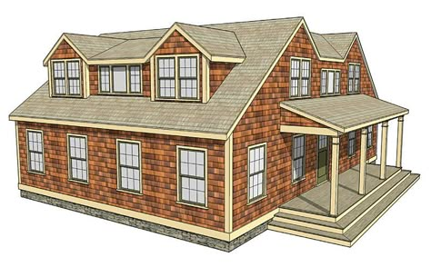 A shed dormer can be the best way to add space to a one-and-a-half-story house, but not if it's designed poorly. In this "Drawing Board" article, designer Michael Maines shares his general guidelines for shed dormers, then describes three variations on the shed-dormer style: a flush dormer, whose face wall is flush with the wall below; a recessed dormer, which is set into the roof; and a Nantucket dormer, a hybrid design that includes a gable dormer on each end of the shed dormer. Nantucket Dormer, Gable Dormer, Dormer House, Dormer Roof, Shed Dormer, Home Building Tips, Face Wall, Dormer Windows, Attic Renovation