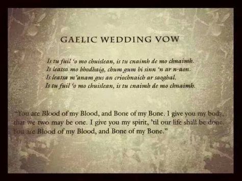 OUTLANDER Handfasting Ideas, Wedding Hacks, Gaelic Words, Outlander Quotes, Scottish Gaelic, Outlander Book, Outlander Jamie, Outlander Tv, Outlander Fan