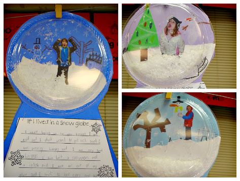 Show and Tell Tuesday - Winter! - Sunny Days in Second Grade Make A Snow Globe, Globe Projects, Clear Plastic Plates, Family Unit, Winter Projects, Fun Winter Activities, Winter Activity, Winter Classroom, Winter Activities For Kids