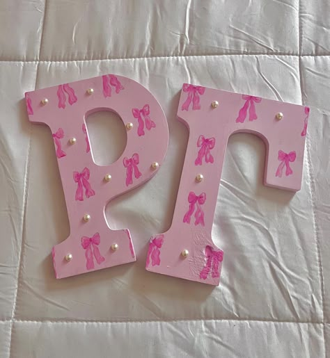 For recruitment, sororities/fraternities, dorm rooms, bedrooms, you name it these custom painted wood letters are perfect for any occasion or room. I can do Greek letters, college letters, and initials. Initial Room Decor, Cute Name Painting Ideas, Blue Paddle Sorority, Big Sorority Letters, Greek Letters Painted Sorority, Painted Letters Sorority, Pink Sorority Letters, Sorority Letter Ideas, Painted Letter Ideas