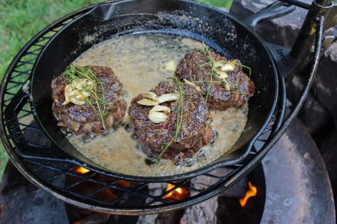 Ribeye Cap Steak, Cap Steak, Over The Fire Cooking, Steak Night, Resep Salad, Grilled Steak Recipes, Horseradish Sauce, Summer Grilling Recipes, Campfire Food