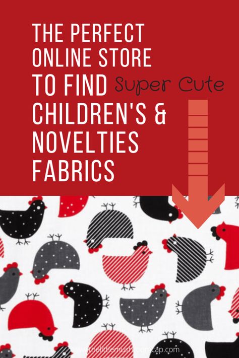 Children fabrics online - find out where to buy for better selections Fabric Websites, Fabric Shops Online, Fabric Shopping, Fabric Shops, Little Mushroom, Childrens Fabric, Buy Fabric Online, Quilting Tools, Sew Ins