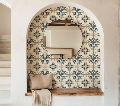 Moroccan tile bathroom