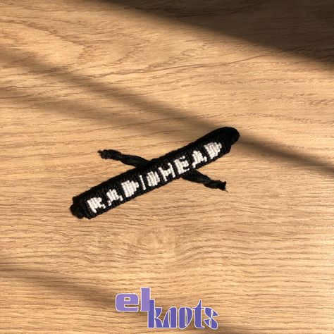 Radiohead Crochet, Radiohead Bracelet, Bracelet Stuff, Alpha Pattern, Radiohead, Alpha Patterns, Bracelet Patterns, Bracelet, Crochet