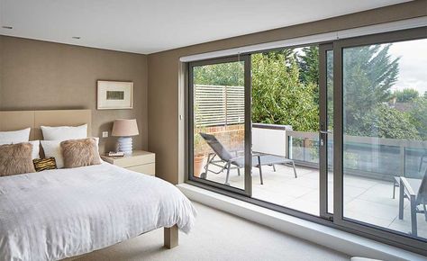 Sliding_bedroom_doors Sliding Window Bedroom, Sliding Door Balcony Master Bedrooms, Bedroom Sliding Door To Outside, Sliding Bedroom Door Ideas, Bedroom With Sliding Glass Door, Bedroom With Sliding Door, Sliding Bedroom Door, Sliding Door Bedroom, Sliding Bedroom Doors