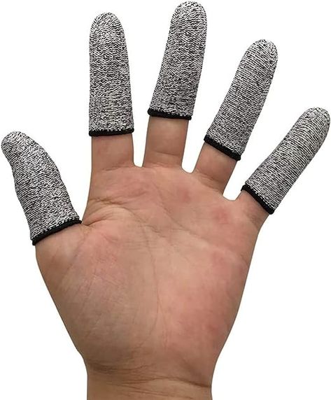 12 PCS Finger Cots Cut Resistant Protector, Finger Covers for Cuts, Gloves Life Extender, Cut Resistant Finger Protectors for Kitchen, Work, Sculpture, Anti-Slip, Reusable : Amazon.ca: Health & Personal Care Finger Sleeve, Finger Cots, Fonts Ideas, Finger Protector, Finger Guard, Cots, Sewing Embroidery, Gaming Accessories, Sewing Supplies