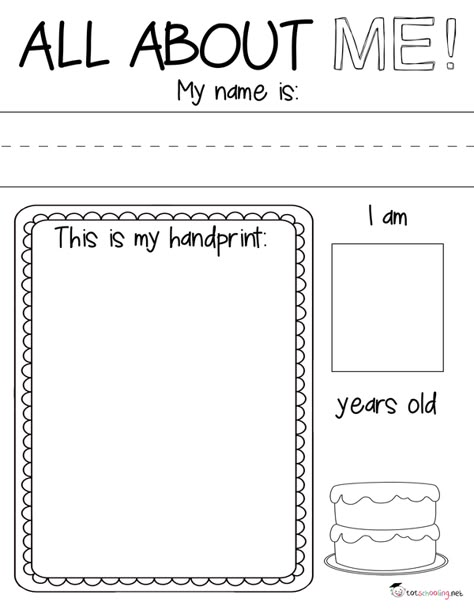 Preschool Portfolio, About Me Worksheet, All About Me Preschool Theme, Me Worksheet, Me Preschool Theme, All About Me Crafts, All About Me Printable, All About Me Book, All About Me Worksheet