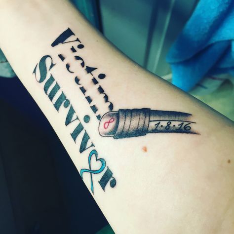 THIS! Survivor Tattoos, Domestic Survivor Tattoo Ideas, Narc Survivor Tattoo, Tattoos For Abused Women, Domestic Survivor Tattoo, Dv Survivor Tattoo, Csa Survivor Tattoos, Sa Survivor Tattoo, Theigh Tattoos