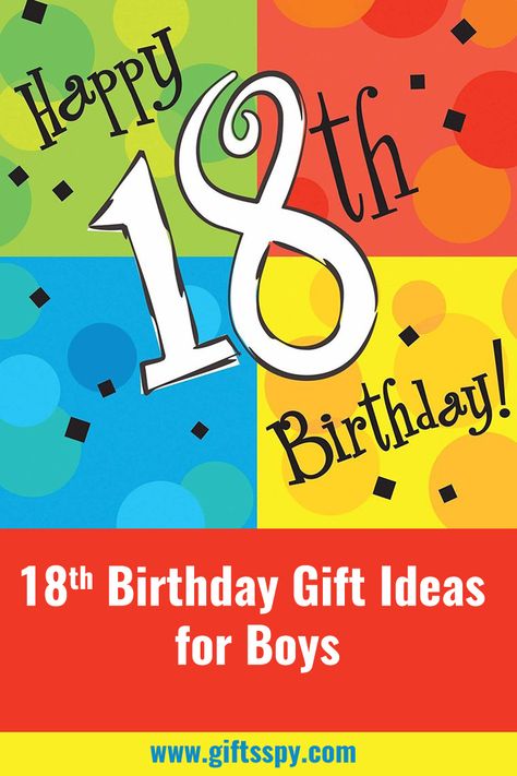 Male 18th Birthday Gift Ideas, 18th Birthday For Son, Countdown To 18th Birthday, Son 18th Birthday Gift Ideas, 18th Birthday Ideas For Son, 18th Birthday Gift Ideas For Boys, 18th Birthday Gifts For Son, Sons 18th Birthday, 18th Birthday Ideas For Boys