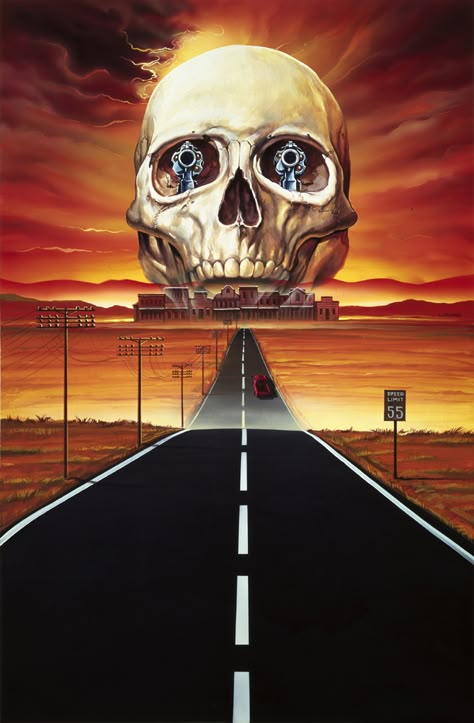 ghost town | krystian kujda | Flickr Arte Heavy Metal, Highway To Hell, Horror Posters, Retro Horror, Horror Movie Art, Horror Movie Posters, Ghost Town, A Skull, Vintage Horror