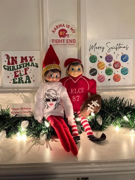 Elf On The Shelf Eras Tour, Taylor Swift Themed Elf On The Shelf, Elf Taylor Swift Ideas, Taylor Swift Elf Ideas, Elf Taylor Swift, Elf On The Shelf Taylor Swift Ideas, Elf On The Shelf Ideas Taylor Swift, Elf On The Shelf Taylor Swift, Taylor Swift Elf On The Shelf Ideas