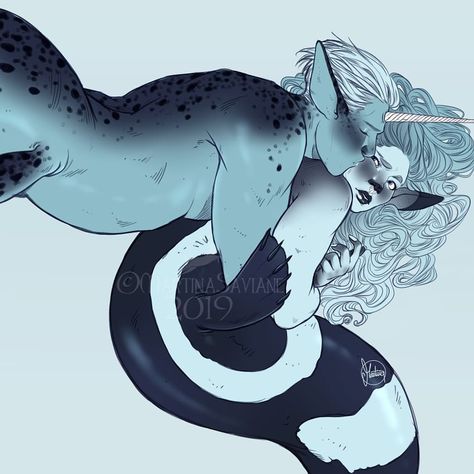 Seal Mermaid Art, Seal Humanoid, Narwhal Aesthetic, Seal Doodle, Seal Mermaid, Hybrid Characters, Narwhal Drawing, Seal Drawing, References Poses