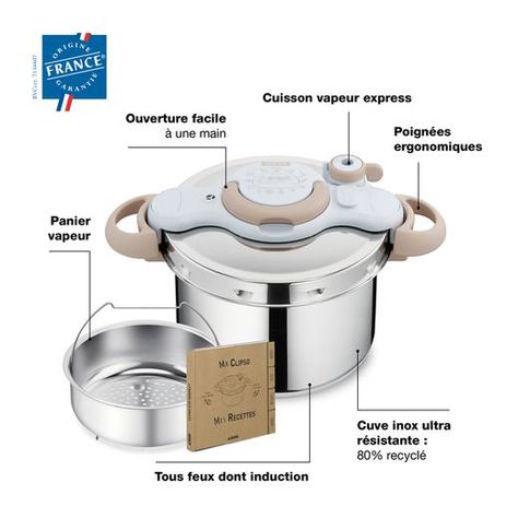 Clipso Minut Eco Respect Cocotte-minute® 6 L | Cocottes-minute SEB | Tefal Woks, Rice Cooker, Candy Machine, Laundry Machine, Washing Machine, Kitchen Appliances