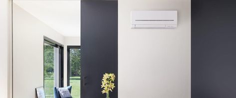 Mitsubishi Air Conditioner, Split Air Conditioner, Split System Air Conditioner, Air Ducts, Split System, Streamline Design, Streamlined Design, 5 To 7, Heat Exchanger