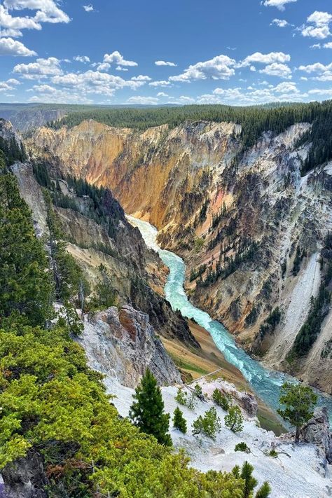 Your Beautiful Pictures | The Grand Canyon of the Yellowstone is a major feature in Yellowstone National Park in Wyoming USA and it is truly breathtaking | Facebook Yellowstone Mountains, Grand Canyon Pictures, Mountain Valley, California Travel Road Trips, Places In The World, The Grand Canyon, Travel Places, Yellowstone National, Beautiful Places To Travel