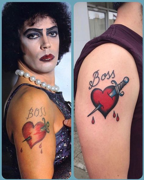 Rock Horror Picture Show Tattoo, Rocky Horror Boss Tattoo, Dont Dream It Be It Tattoo Rocky Horror, Dr Frankenfurter Tattoo, Frankenfurter Tattoo, Rocky Horror Tattoo Ideas, Rhps Tattoo, Rocky Horror Tattoo, Drag Tattoo