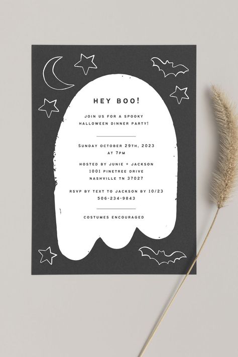 Halloween Menu Design, Spooky Halloween Dinner, Costume Party Invite, Menu Halloween, Halloween Dinner Party, Ghost Silhouette, Black White Halloween, Halloween Menu, Creepy Costumes