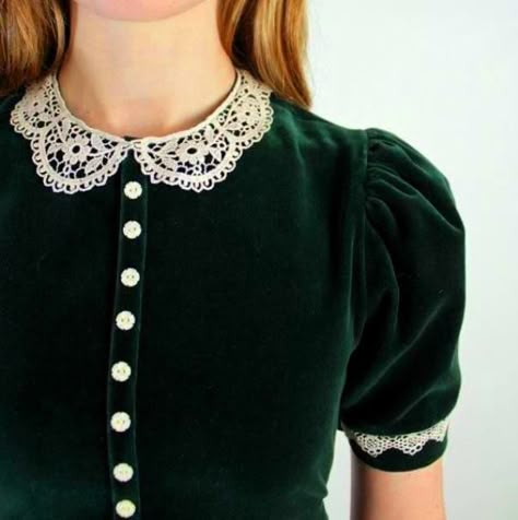 Peter Pan Collars, Peter Pan Collar Dress, Vestidos Vintage, Lace Collar, Mode Vintage, Pan Collar, Mode Inspiration, Peter Pan Collar, Looks Vintage