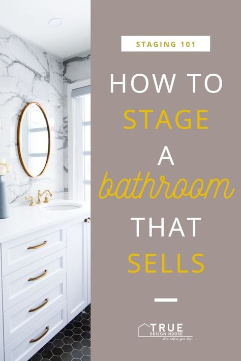 Selling House Checklist, Bathroom Staging, House Checklist, Real Estate Staging, Home Staging Tips, Sell My House, Home Selling Tips, Bookshelves Diy, Selling Your House