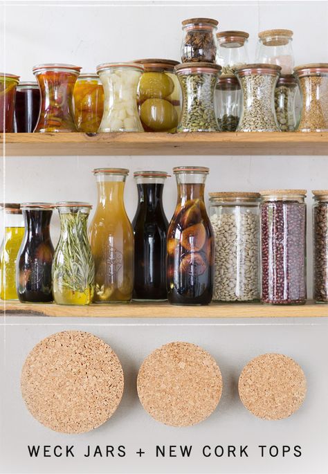 Weck Jars Pantry, Kitchen Equipment Storage, Preserved Food, Jam Gift, Weck Jars, Kitchen Shelves Organization, Perfect Pantry, Food Pantry Organizing, Wedding Entrance Decor