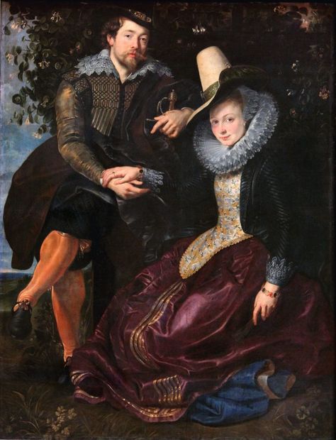 » Peter Paul Rubens, Rubens and Isabella Brant in the Honeysuckle Bower Art Gallery Wedding, Famous Portraits, Jan Van Eyck, Paul Rubens, Romantic Paintings, Peter Paul Rubens, Baroque Art, Art Uk, Caravaggio