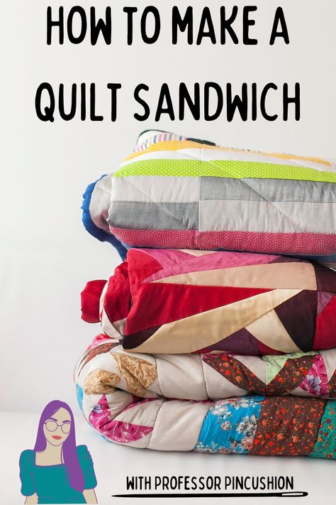 So you finished sewing your quilt top...Where do you go from here? When quilting the next step would be the quilt sandwich. This is where you're laying the quilt top, batting, and fabric backing to attach them all together. This video covers this process and goes over batting, tips for creating the quilt sandwich, and then options on what you can do with it after. #sew #sewing #quilt #quilting #quiltsandwich Make A Quilt, The Next Step, Next Step, Fruit Cake, Quilt Top, What You Can Do, Quilt Making, Pin Cushions, You Can Do