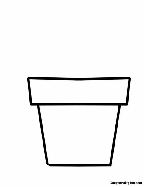 Printable Vase Template, Vase Templates Free Printable, Vase Stencil, Vase Outline, Vase Template, Crafts With Kids, Art Classroom Decor, Terra Cotta Pot Crafts, Toddler Art Projects