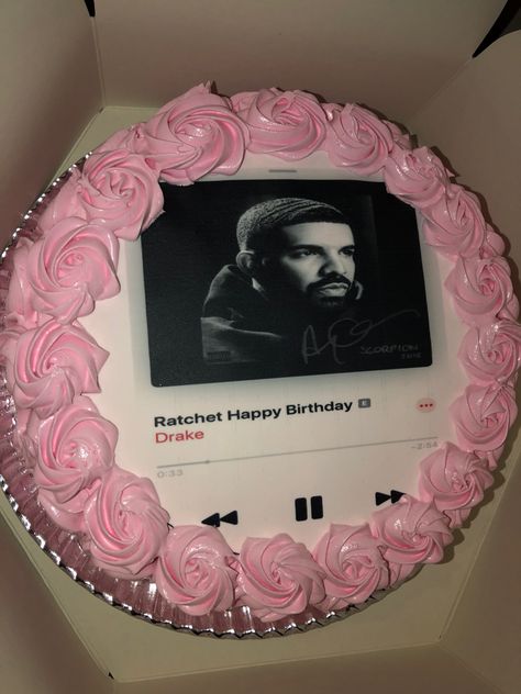 Drake Birthday Cake, 17th Bday Cake, 16 Birthday Cake Ideas, Ratchet Happy Birthday, Happy Birthday Alice, 16th Birthday Cake For Girls, Drake Birthday, Bonfire Birthday Party, 17 Doğum Günü