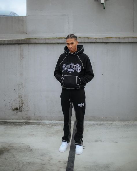 SEVENTEEN (@seventeenthebrand) on Instagram: "17 run it up is a lifestyle 📈🦅" Athleisure Streetwear Hoodie With Double-lined Hood, Tracksuit Outfit Mens, Men Sweatpants Outfit, Sporty Moisture-wicking Hoodie For Streetwear, Long Sleeve Moisture-wicking Hoodie For Streetwear, Flare Sweatpants Outfit, Black Sweats With Double-lined Hood For Streetwear, Boys Fashion Dress, Moisture-wicking Black Hoodie For Streetwear