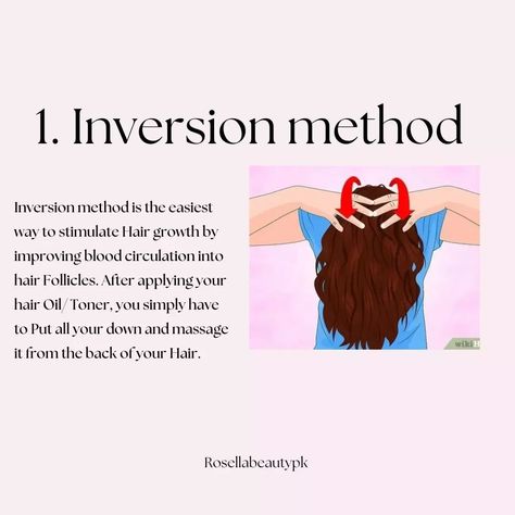 💆How to properly massage your Scalp💆 Read the caption carefully, All these methods are proven and approved from my side too✨ 1. Inversion method: Personally, I love this method because it is the most easiest way to massage your scalp properly. after putting it down, You just have to massage your back of your head and apply gentle pressure on your scalp, The relaxation you feel when you do that is totally worth it💆 2. Scalp over skull method: There is limited scientific evidence about this... Inversion Method, Stimulate Hair Growth, Improve Blood Circulation, Hair Follicle, My Side, Blood Circulation, Hair Oil, Your Back, Worth It