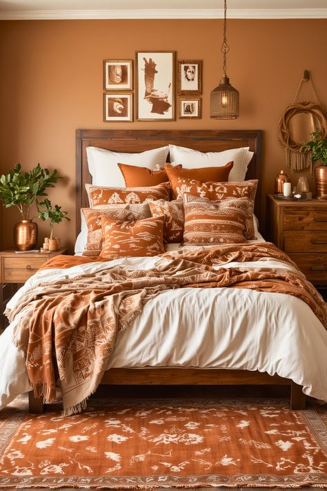 Desert Theme Bedroom, Southwestern Bedroom Ideas, Southwestern Bedroom Decor, Mason Jar Decor Ideas, Western Style Bedroom, Desert Bedroom, Spanish Bedroom, Southwest Bedroom, Southwestern Bedroom