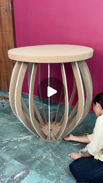 Deep jyoti bora on Instagram: "Coffee table making from cardboard 🤓 #reels #insta #diy #craft #homedecor #coffeetable" Cardboard Table, Table Making, Instagram Coffee, Coffee Table, Coffee, On Instagram, Home Decor, Instagram, Home Décor