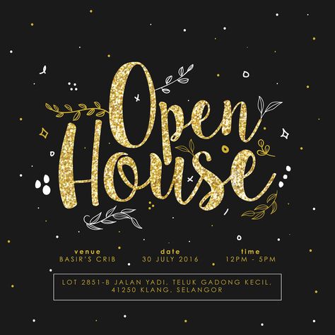 Open House Invitation on Behance Open House Invitation Card, Open House Invitations, Top Business Books, Open House Invitation, Birthday Posters, Email Invitation, Happy Birthday Posters, Invitation Card Template, Birthday Poster