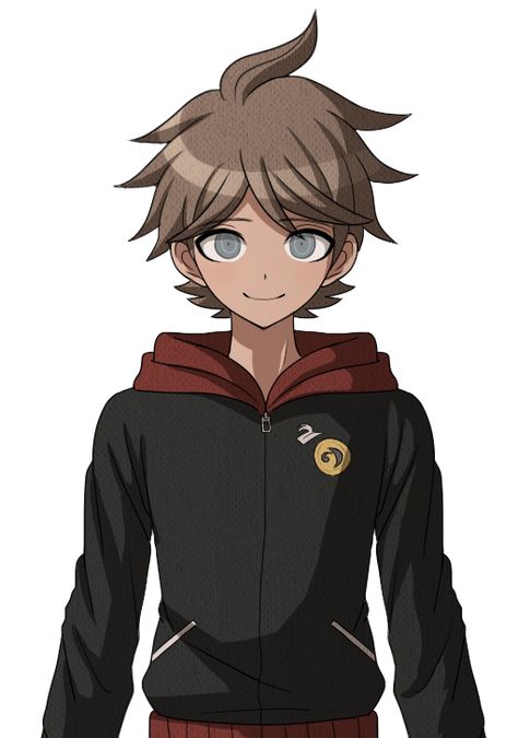 A sprite of Hiroki Naegi (日樹 苗木), my Makoto/Aoi fanchild Danganronpa Ocs, Danganronpa Sprites, Danganronpa Oc, Makoto Naegi, Mixed Boy, Sally Face Game, Black Anime Characters, Danganronpa Characters, Anime Baby