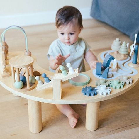 Latest Trends: Nursery & Kids' Furniture & Décor | West Elm Toddler Activity Table, Modern Kids Room Design, Table Activities For Toddlers, Shape Games, Modern Kids Room, Toddler Activity, Playset Outdoor, Activity Table, Ball Pit